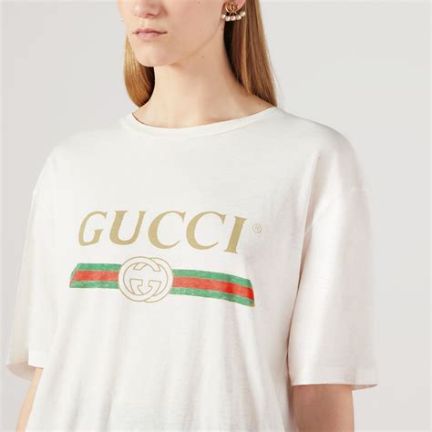 ladies white gucci t shirt